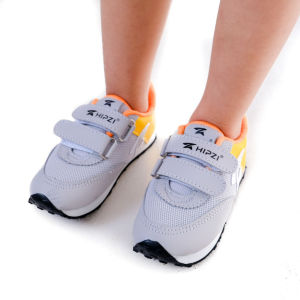 HIPZI Sepatu Sneaker Olahraga Anak Laki Laki Perempuan Sd Tk Paud Terbaru 2023 HADS ABU Orange