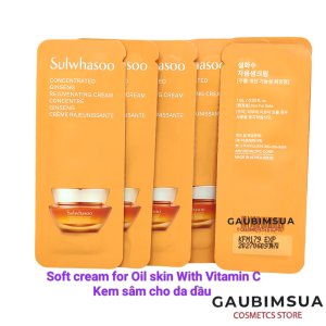 NEW Da dầu Sulwhasoo 5ml Kem Nhân sâm chống lão hoá đàn hồi gấp 3 lần Sulwhasoo Concentrated