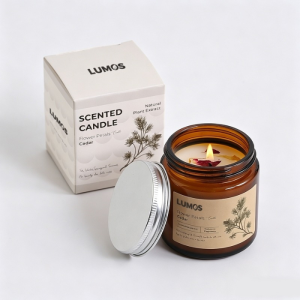 Premium Scented Candle 200g Aromatherapy Natural Plant Extract Long Lasting Fragrance Relaxing Soy Style Wax Candle Home Decor Bedroom Bathroom Spa Meditation Stress Relief Romantic Gift for Birthday Christmas Anniversary Housewarming
