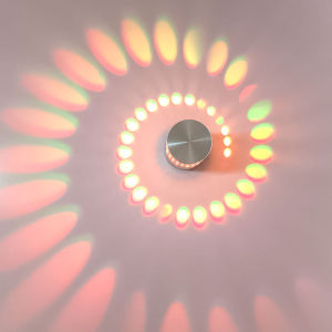 SXH Nautilus KTV Atmosphere wall lamp indoor circular multi-hole hotel corridor background creative design spotlight RGB Gradient