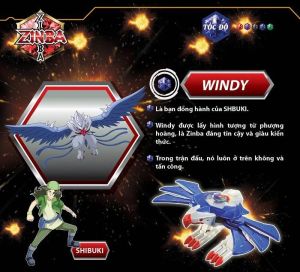 [Zinba]Đồ chơi Linh thú biến thân đại bàn gió Windy 2 hình thái của SHIBUKI 2137 1-3