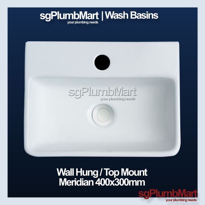 Meridian x sgPlumbMart Counter Top or Wall Hung Small Basin ...