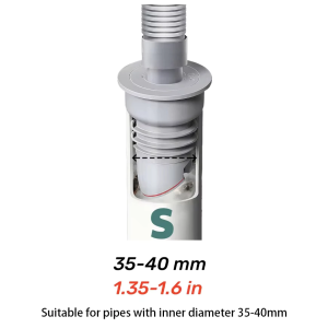 [SG Ready Stock]35-65mm Silicone Drain Pipe Anti-Odor Plug Universal Sink Bathroom Washing Machine Seal Stopper Sink