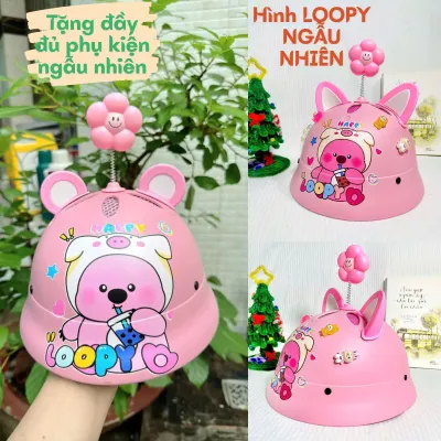 Mũ Bảo Hiểm Baby Three Có Kính-Nón Bảo Hiểm Trẻ Em Tặng Đầy Đủ Phụ Kiện Ngẫu Nhiên Gia Dụng Số 1 Việt Nam-999