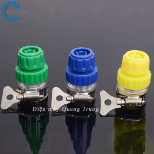 Nối nhanh ống mềm 14mm với vòi nước để tưới câyrửa xe - Cut nối nhanh ống nước mềm 14-16mm với vòi nước NNCG