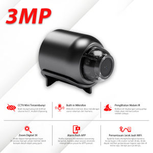 XIHANCAM CCTV Mini Wifi 1080P Spy Kamera Mini CCTV Kecil Tersembunyi 2MP Tanpa Kabel Spy Cam Baterai