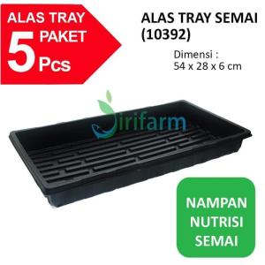 Jirifarm Alas Tray Semai Paket 5 Pcs Tebal 0.8 mm Ukuran 54x28x6 cm