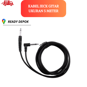 Kabel jack gitar akustik elektrik dan bass / keyboard 5 meter bisa cod