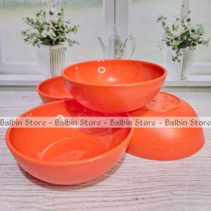 promo spesial 6 pcs mangkuk bulat semi melamin 7 inch | 16.5 cm - mangkuk tebal tahan banting NEW