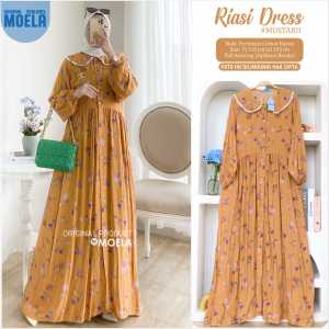 GAMIS DRESS RIASI MUSTRD LD 105 BY MOELA BERLABEL