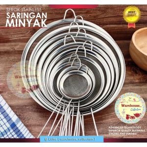 Saringan tepungMinyak Teh Kopi Kelapa GORENGAN no:8cm - no:26cm Saringan Cheko