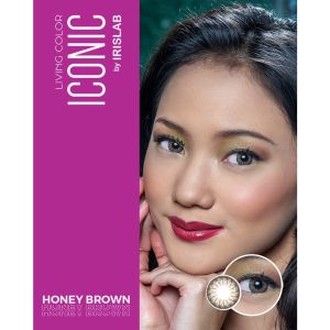 Softlens Warna Hitam Pekat/Honey Brown/Ice Grey/Latte Brown DIA 144 dengan Lens Case Gratis - Irislab