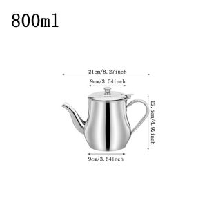 Bình Lọc Dầu Inox /800ml Lọc Dầu Thừa Sau Chế Biến Ấm Siêu Tốc Nồi Dầu Có Bộ Lọc Để Tách