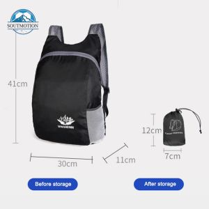 Eco-Friendly Nylon Foldable Backpack with Breathable Mesh for Camping and Hiking Survival Gear