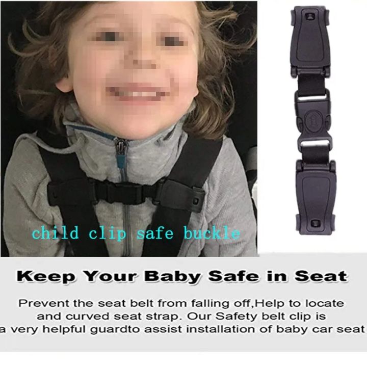 Car Baby Safety Seat Strap Belt Durable Harness Chest Clip Safe Buckle For Baby Kids Children Safety Strap Car Steering Wheels Accessories Lazada Singapore