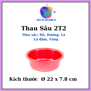 Thau nhựa Duy Tân 2T03T0 4T0 Thau giặt đồ dày dặn Chậu rửa mặt 2