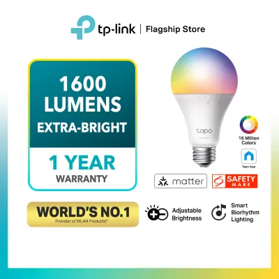 TP-Link Tapo L550E Smart WiFi Light Bulb E27 1600 Lumens 16 Million Colors Dimmable Works with Alexa & Google Home No Hub Required