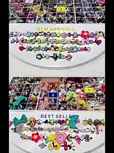 รองเท้าหัวเข็มขัดอุปกรณ์เสริม ออกแบบการ์ตูนน่ารัก Rainbow ผีเสื้อ และแมงกะพรุน DIY สำหรับสร้างสรรค์รองเท้าแฟชั่น