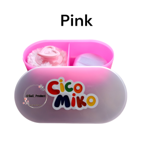 Tempat Bedak Bayi Cico Miko 2 in 1 Anti Tumpah dengan Formula Lembut untuk Kulit Sensitif