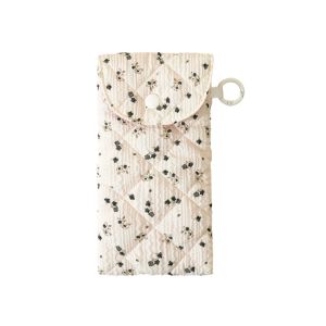 NEXTYOO Soft Eyeglasses Storage Bag Bow-print Crush Proof Padded Glasses Case Portable Travel Sunglasses Protective Cover