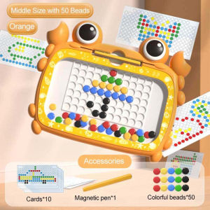 Magnetic Drawing Board for Kids Large Doodle Board with Magnetic Pen and Beads Educantional Toys