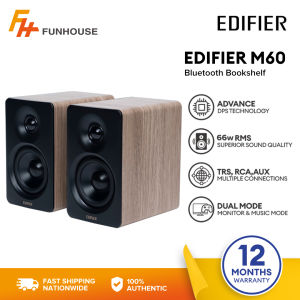 Funhouse | Edifier M60 Bluetooth Bookshelf Compact Desktop Speakers High-Quality HD Audio Wireless