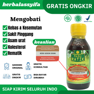 RATIK - Madu Herbal Original 175gr Obat Atasi Kebas Kesemutan Asam Urat Kolesterol Rematik Dan Nyeri Sendi