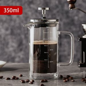 BINCOO French Press Coffee Pot with Filter Hand Brewer Home Brewing Coffee Filter Set Coffee Filter Pot 350ML/600ML