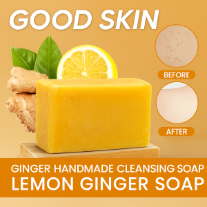 Ginger Handmade Cleansing Soap Oil Control Face Cleansing Soap Turmeric Soap Bath Soap Natural Ginger Soap Shampoo Bar