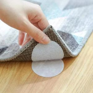 [Warm Homie] 8pcs Anti-slip Sofa Mat Carpet Fastener Adhesive Strong Self Adhesive magic tape Dot Double-sided Fixed Tape Anti-running Household Bed Sheet Antiskid Sticker