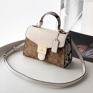 Original Womens Bag Pepper Handbag One Shoulder Crossbody Bag Flower Postman Bag Snake Pattern Hourglass Bag C1325 size: 22*16*10cm