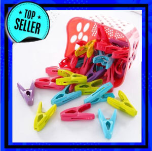 ( Free Keranjang ) Jepitan Jemuran Set isi 30 pc Bonus Keranjang Jepitan Jemuran - Hanger Serbaguna