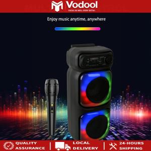 BT Karaoke Machine Support MIC/TF/USB/AUX Portable Speaker with Microphone for Party Outdoor Travel Birthday Gift