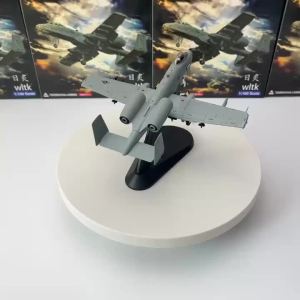 1/100 Scale US A-10 A10 Thunderbolt II Warthog Hog Attack Plane Fighter Diecast Metal Aircraft Model Children Boy Toy Gift