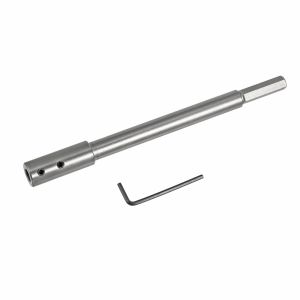 INTOONE Extra Long Drill Bit Extension Rod 45# Steel 169mm 254mm Forstner Bit Extension Portable Wear Resistance Bit Connecting Rod For Drill Hole Turning