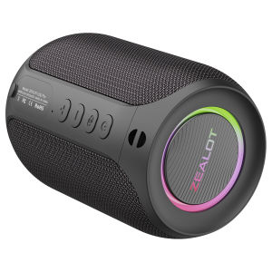 ZEALOT S32PRO Portable Bluetooth Speaker | Powerful 10W Outdoor Wireless Speaker | Long Battery Life | TWS Stereo Pairing | Karaoke Speaker with Mic Support | Stylish & High Value