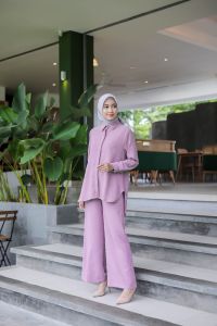 Dostifashion Naomi Set | Setelan Wanita Kancing Depan | Setelan Wanita Bahan Premium