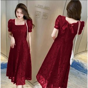 DRESS BRUKAT KOREAN GAMEL MADEL DRESS BRUKAT FASHION DRESS WANITA TERBARU