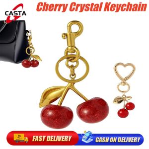 Cherry Backpack Pendant Crystal Fashion Keychain Creative Exquisite Ladies Bag Decoration Pendant