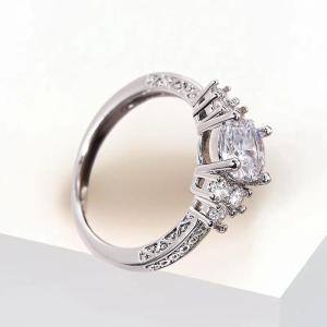 💕 Store opening 💕 Exquisite Fashion Color Engagement Rings For Women Fashion White Zircon Stones Ring Anniversary Bridal Wedding Jewelry