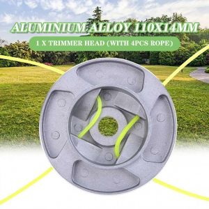 Aluminum Grass Trimmer Head With 4Lines Brush Cutter Head Lawn Mower Accessories Cutting Line Head for Strimmer Replacement Tool