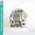 8pcs / Set Teko Arab Aladin Gelas Anggur Emas Antik, Ornament set Gelas nampan. 