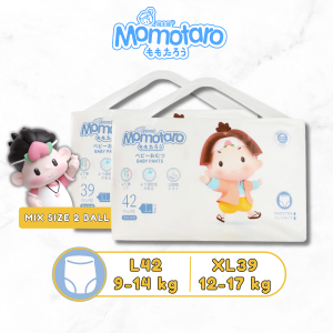 MOMOTARO Popok Celana Bayi Mix Size L42 dan XL39