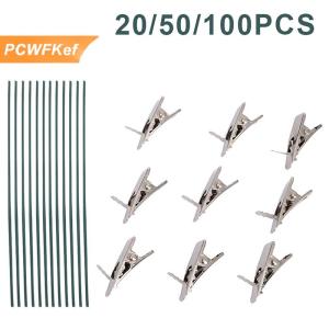 【PCWFKef】 คลิปหนีบผ้าทำจากอัลลอยขนาดเล็กเครื่องมือตกแต่งต้นคริสต์มาส20 50 100ชิ้น