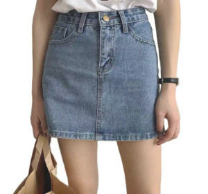 ส่งเร็ว ✨kaykai\_shop✨❗พร้อมส่ง🚚 กระโปรงยีนส์ กระโปรงเอวสูงวัยรุ่น ยีนส์ทรง ฟิลเลอร์ Aสไตล์เกาหลี #2040