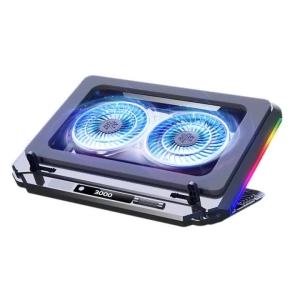 Gaming Laptop Cooling Pad for 15-21 Notebook Cooler Stand with RGB Light 2 Fans 5 Angle Adjustable Laptop Bracket2026