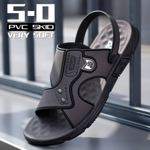 sandals 2025 Summer Non-slip and waterproof Breathable and comfortable Flat bottom Adjustable Straps for Wide Feet rubber shoes for men