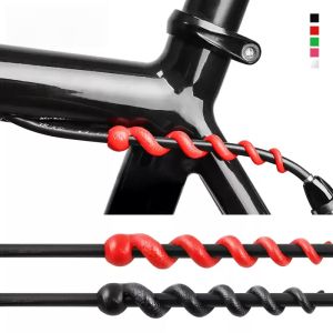 Bike Hydraulic Hose Protector Rubber Protection Bicycle Paint Brake Cable Cover Shift Line Frame Protector Fit for 4-6mm Cables