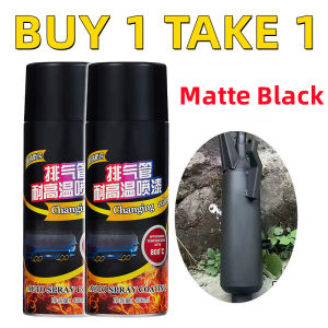 (BUY 1 TAKE 1)800°C High Temperature Spray Paint Automobile Motorcycle Exhaust Pipe High Temperature Resistance Corrosion Resistance Anti Fouling And Rust Prevention Hightemp High Temp Spray Paint Paints Primers Spray Paint For Motorcycle