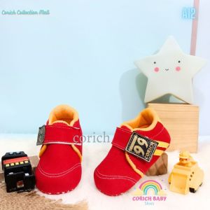 SEPATU BAYI - SEPATU BABY - SEPATU PREWALKER - A12 - SEPATU BALITA - SEPATU ANAK - ORIGINAL BRAND - CORICH BABY SHOES - BAYI USIA 0 - 11 BULAN - SEPATU SNEAKERS BAYI - BAYI BARU LAHIR - PEREMPUAN - BABY SHOES